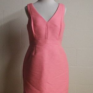 JCrew》 8 Hot Pink textured Dress